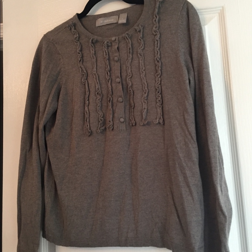 Liz Claiborne Gray top